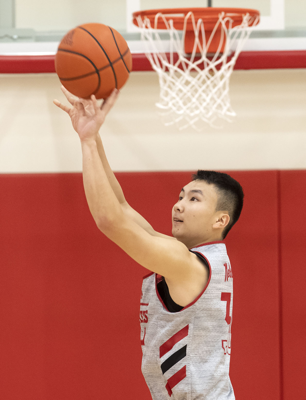 NU men's basketball practice, 10.5